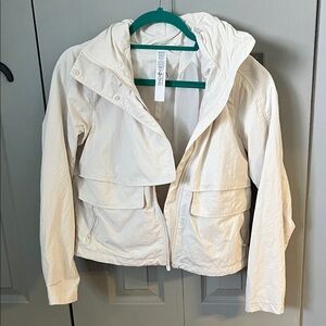Lululemon Athletica Cream Hooded Jacket